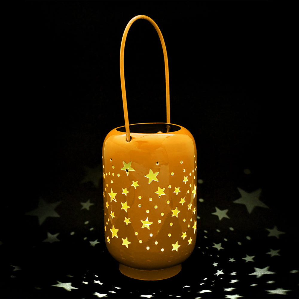 Mango Homes Glorious Decorating Cylinderical Star patterns Assorted Lantern