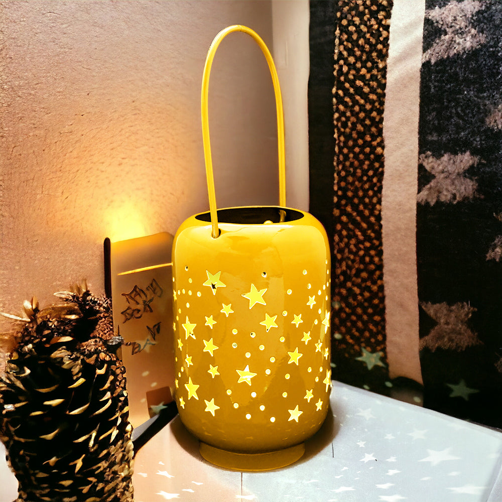 Mango Homes Glorious Decorating Cylinderical Star patterns Assorted Lantern