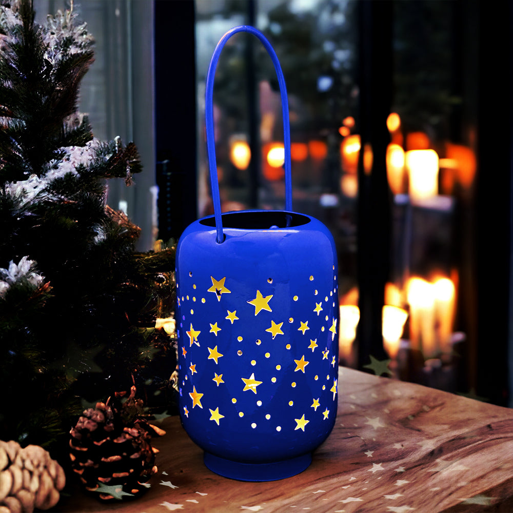 Mango Homes Glorious Decorating Cylinderical Star patterns Assorted Lantern