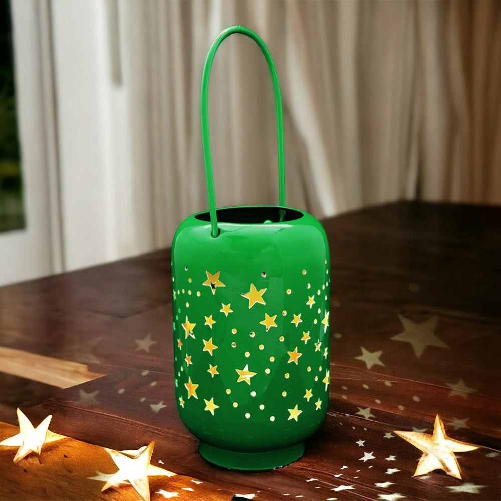 Mango Homes Glorious Decorating Cylinderical Star patterns Assorted Lantern