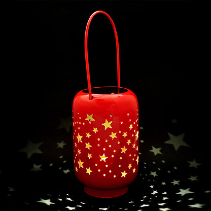 Mango Homes Glorious Decorating Cylinderical Star patterns Assorted Lantern