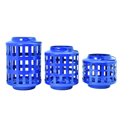 Mango Homes The Blue Jali Lantern Assorted Lantern