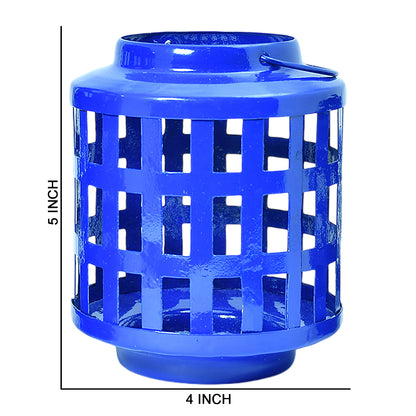 Mango Homes The Blue Jali Lantern Assorted Lantern