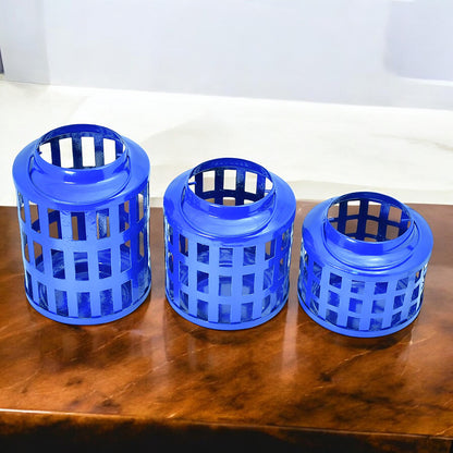 Mango Homes The Blue Jali Lantern Assorted Lantern