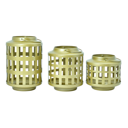 Mango Homes The Beige Jali Lantern Assorted Lantern