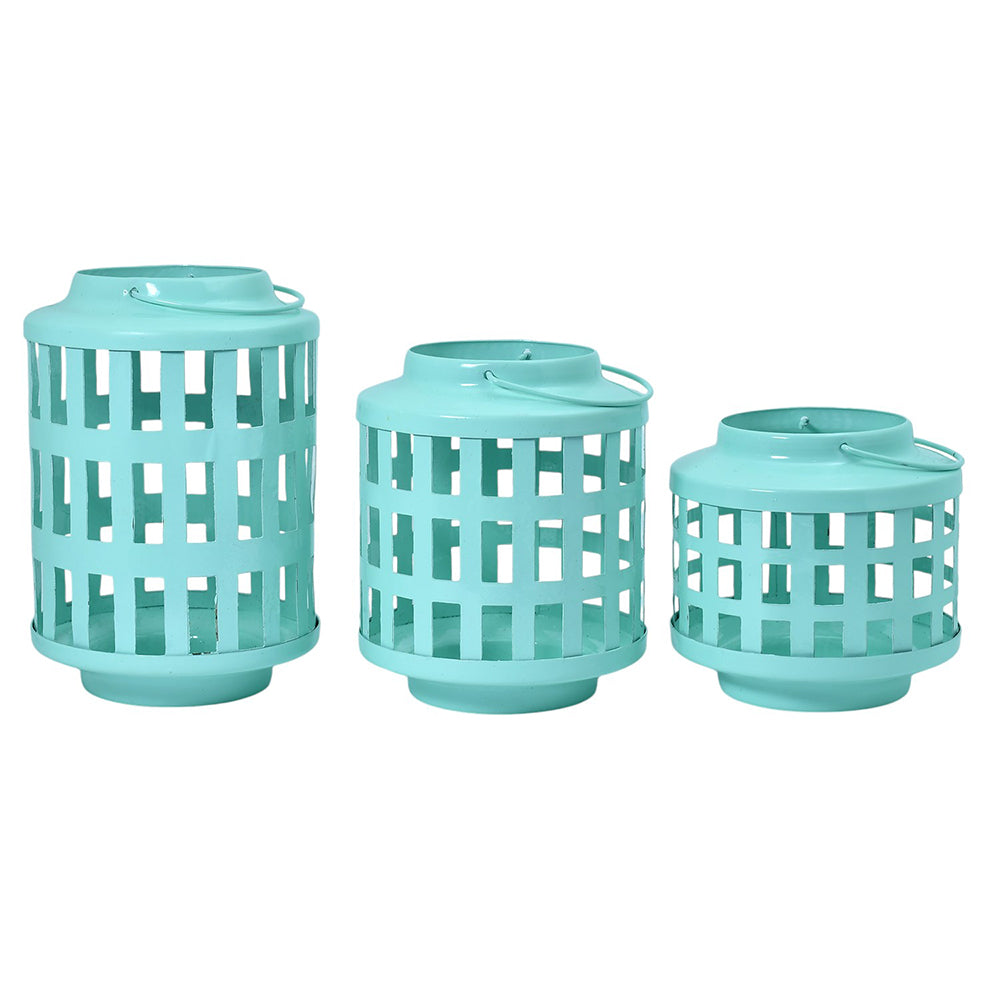 Mango Homes The Light Blue Jali Lantern Assorted Lantern