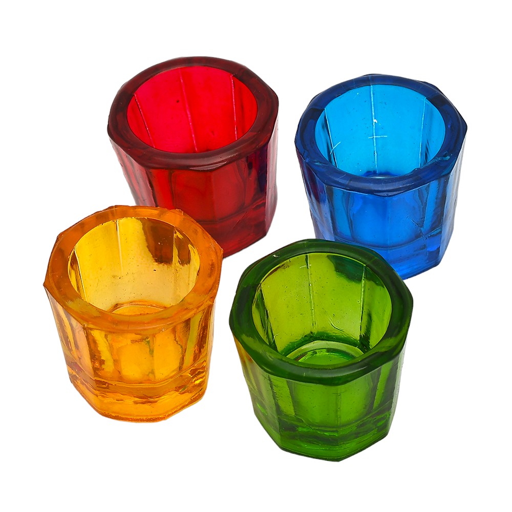 Mango Homes Votive Glass Candle Holder(Multicolour)Perfect for Home Decor