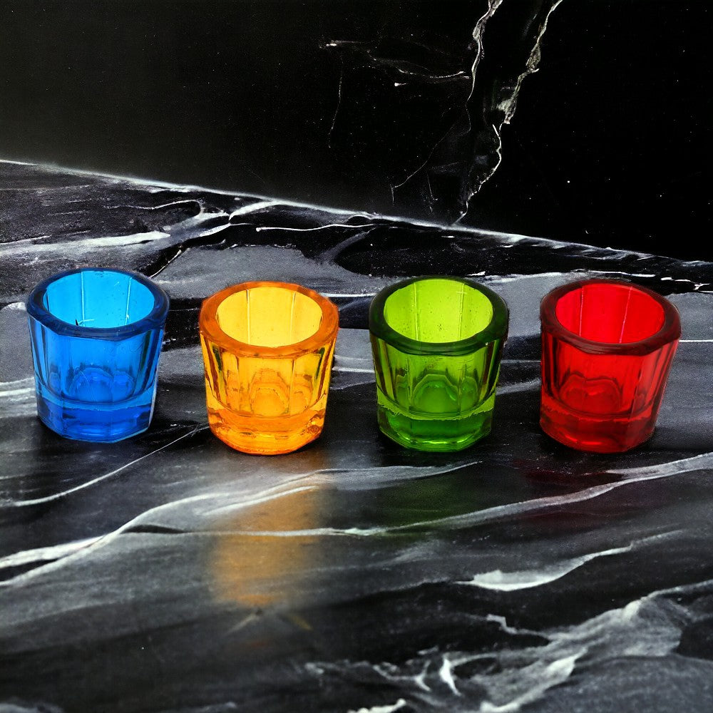 Mango Homes Votive Glass Candle Holder(Multicolour)Perfect for Home Decor