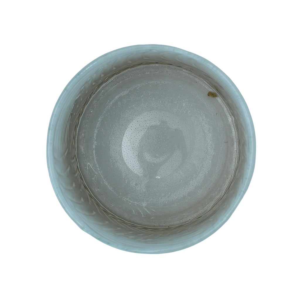 Mango Homes Petite Smoke Leaf Design Glass Vase in Yellow