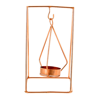 Mango Homes Metal Tea Light Candle Holder Stand( Geometrical) Perfect for Home Decor