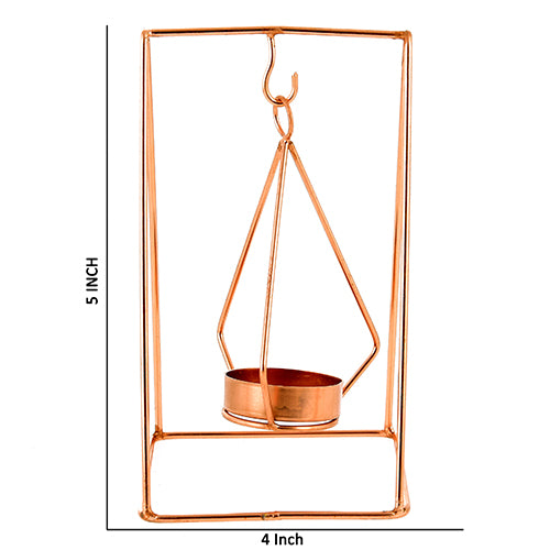 Mango Homes Metal Tea Light Candle Holder Stand( Geometrical) Perfect for Home Decor