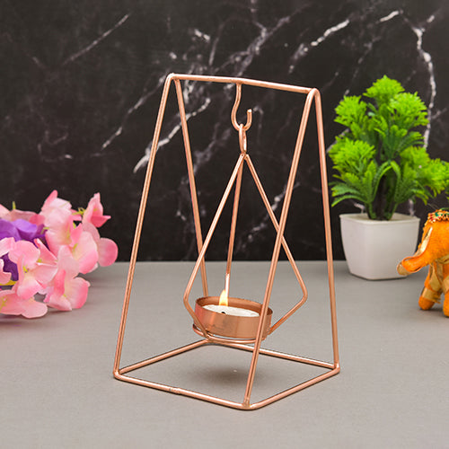 Mango Homes Metal Tea Light Candle Holder Stand( Geometrical) Perfect for Home Decor