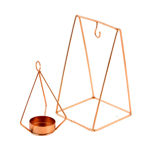 Mango Homes Metal Tea Light Candle Holder Stand( Geometrical) Perfect for Home Decor