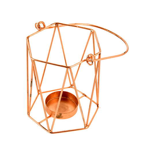 Mango Homes Metal Tea Light Candle Holder (Basket) with Hanging Stand for Home Decor