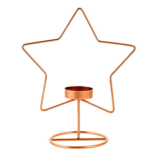 Mango Homes Metal Tea Light Candle Holder Stand(Star Shape) for Home Decor
