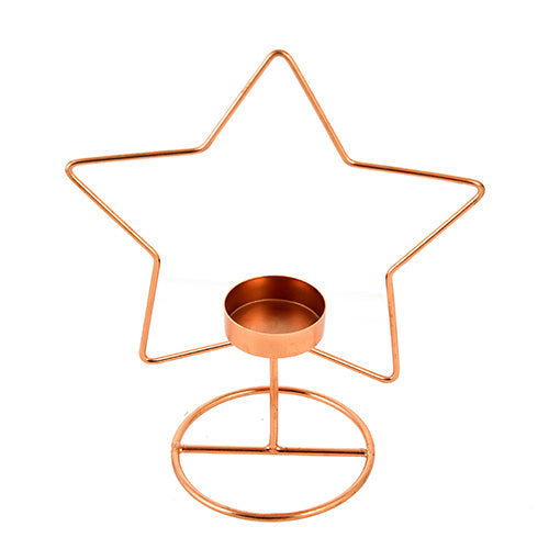 Mango Homes Metal Tea Light Candle Holder Stand(Star Shape) for Home Decor