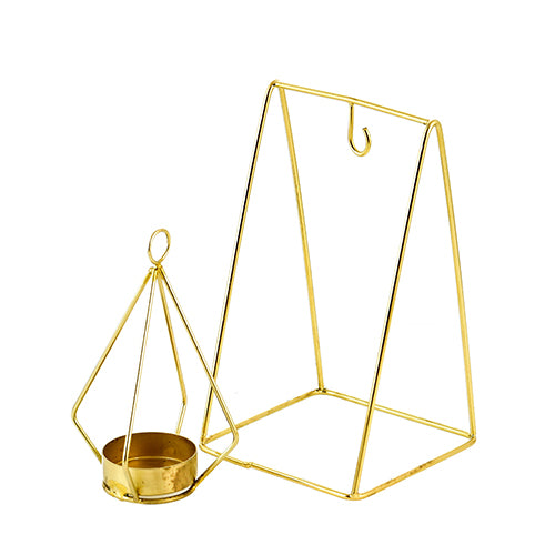 Mango Homes Metal Tea Light Candle Holder Stand( Geometrical) Perfect for Home Decor