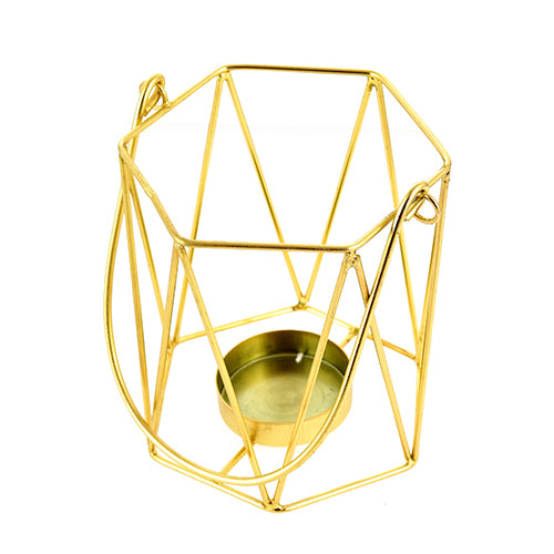 Mango Homes Metal Tea Light Candle Holder (Basket) with Hanging Stand for Home Decor