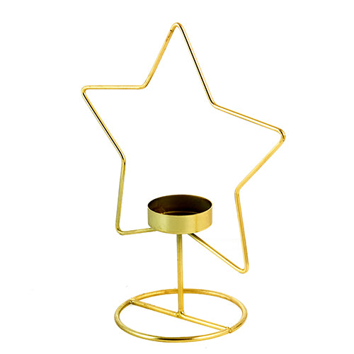 Mango Homes Metal Tea Light Candle Holder Stand(Star Shape) for Home Decor