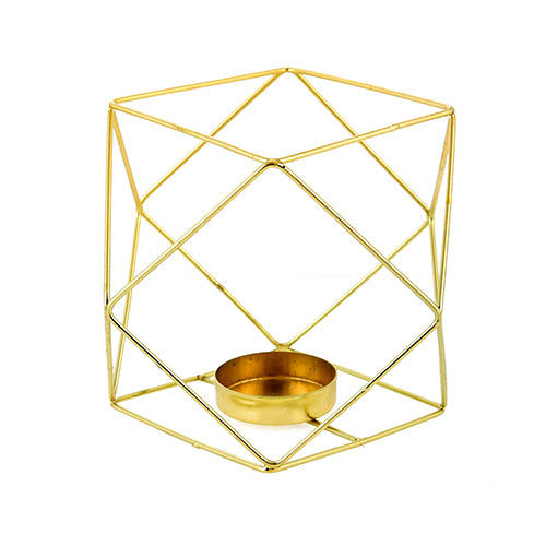 Mango Homes Metal Tea Light Candle Holder (Diamond shape) for Home Decor