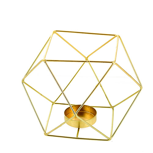 Mango Homes Metal Tea Light Candle Holder (Diamond shape) for Home Decor