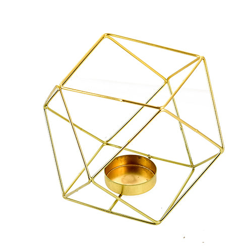 Mango Homes Metal Tea Light Candle Holder (Diamond shape) for Home Decor