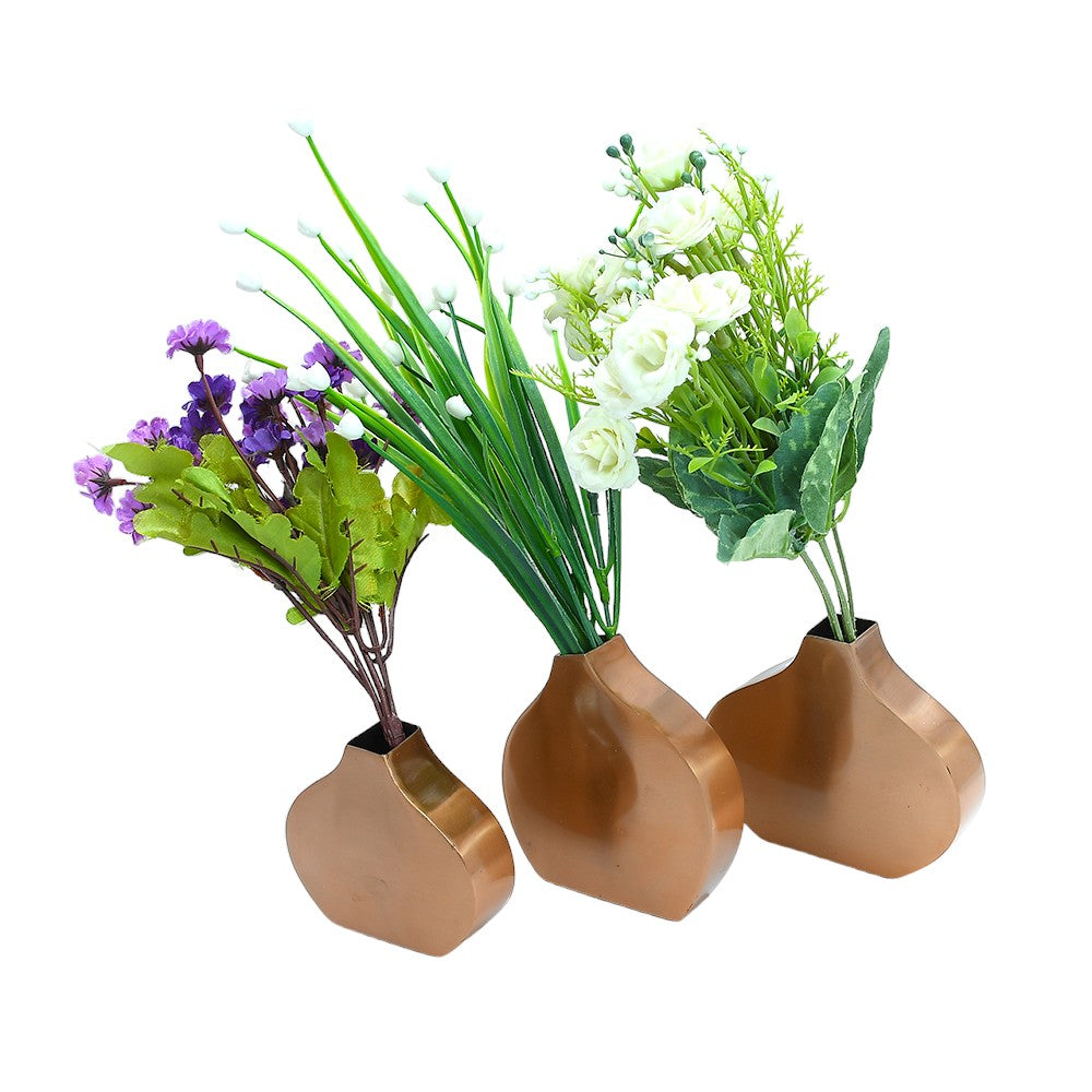 Mango Homes Brilliance Handcrafted Copper Floral Vases