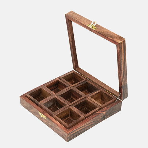 Mango Homes Wooden Spice Box