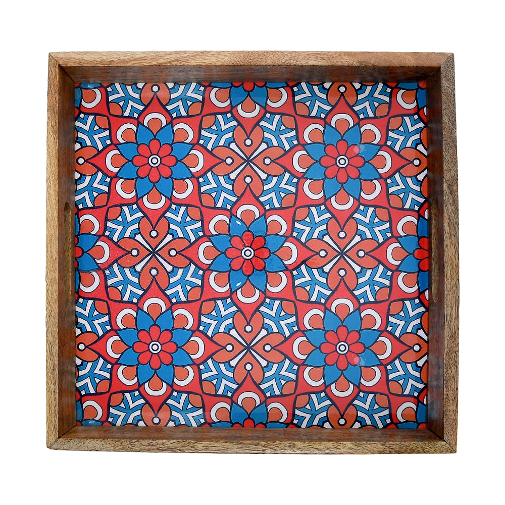 Mango Homes Mango Wood Handle Tray