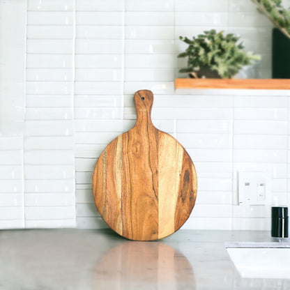 Mango Homes Wooden Round Platter (Anti Bacterial)