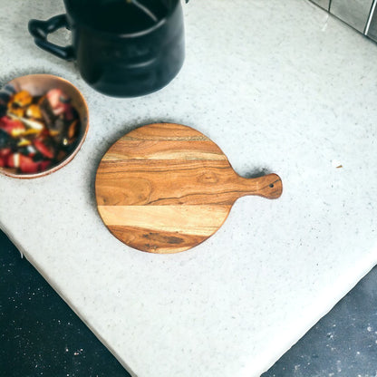 Mango Homes Wooden Round Platter (Anti Bacterial)