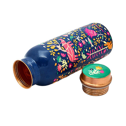 Pure Copper Water Bottle 500ml ( Meena Printed)