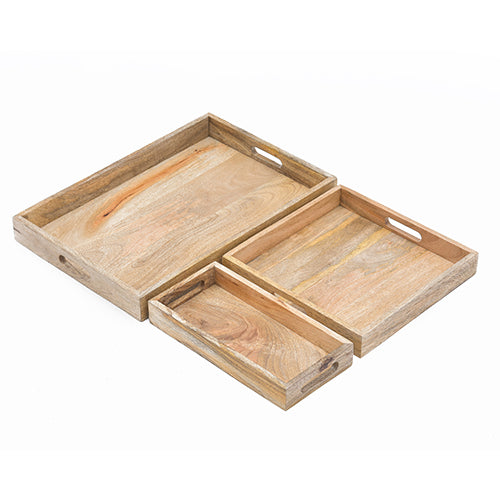 Mango Homes Mango Wood Plain Tray