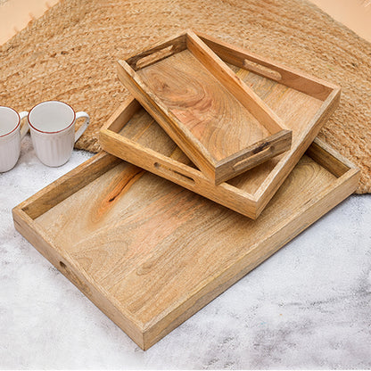 Mango Homes Mango Wood Plain Tray