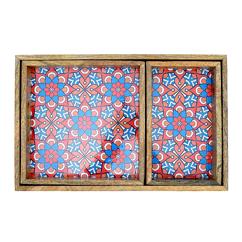 Mango Homes Mango Wood Handle Tray