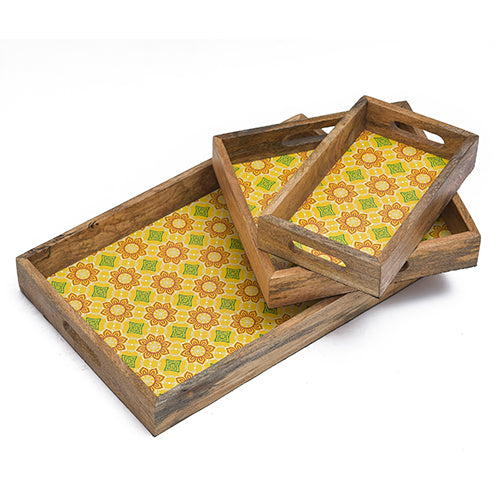 Mango Homes Mango Wood Handle Tray