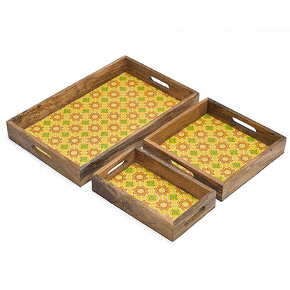 Mango Homes Mango Wood Handle Tray