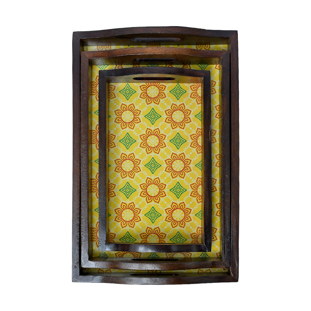 Mango Homes Mango Wood Rectangular BP Tray