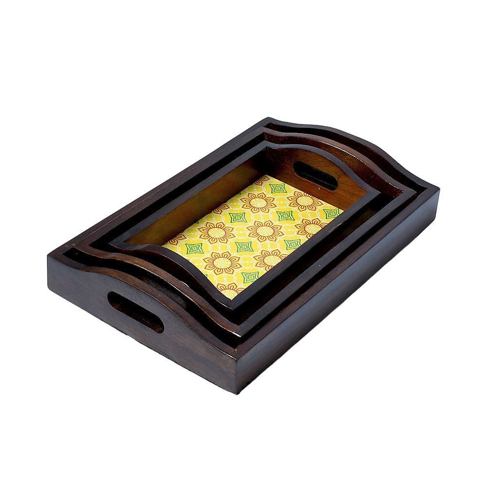Mango Homes Mango Wood Rectangular BP Tray