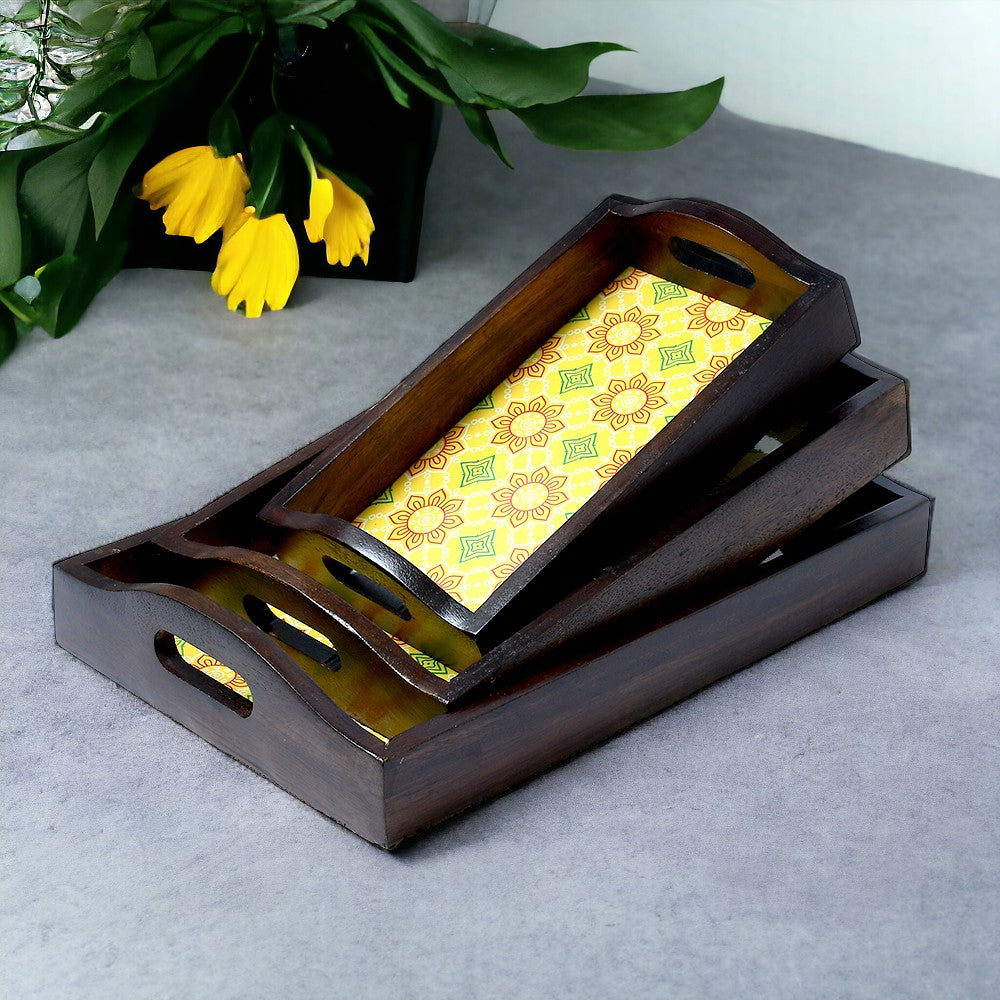 Mango Homes Mango Wood Rectangular BP Tray