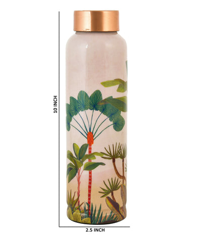 Pure Copper Water Bottle 950ml ( Beach Printed)