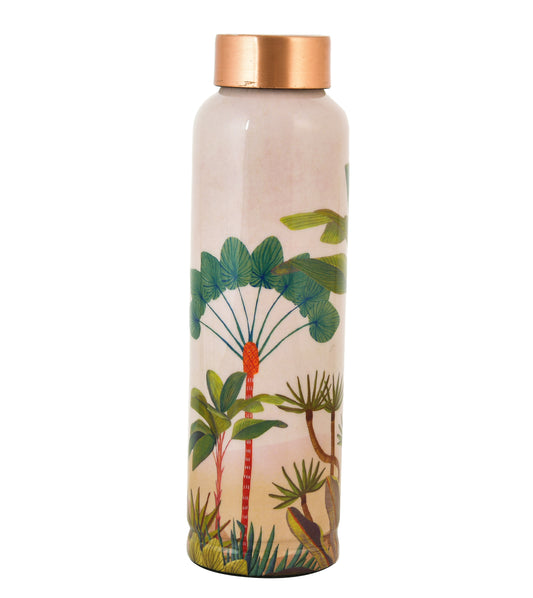 Pure Copper Water Bottle 950ml ( Beach Printed)