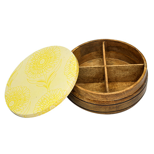 Mango Homes Round Dry Fruit Box