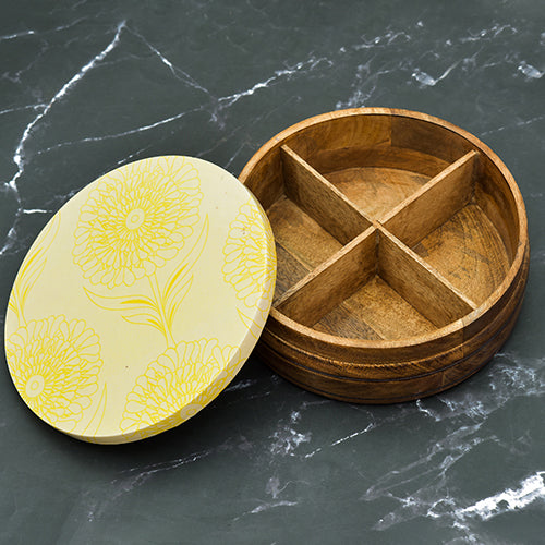 Mango Homes Round Dry Fruit Box