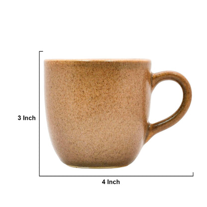 Mango Homes Brown Stoneware Cup (PACK OF 2)