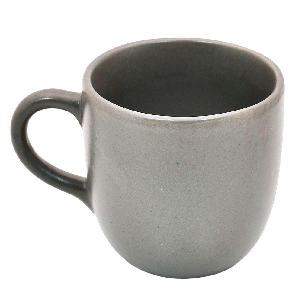Mango Homes Simple & Elegant Grey Ceramic Cup (PACK OF 2)