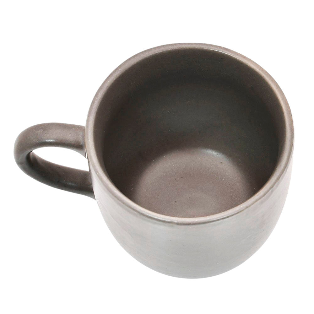 Mango Homes Simple & Elegant Grey Ceramic Cup (PACK OF 2)