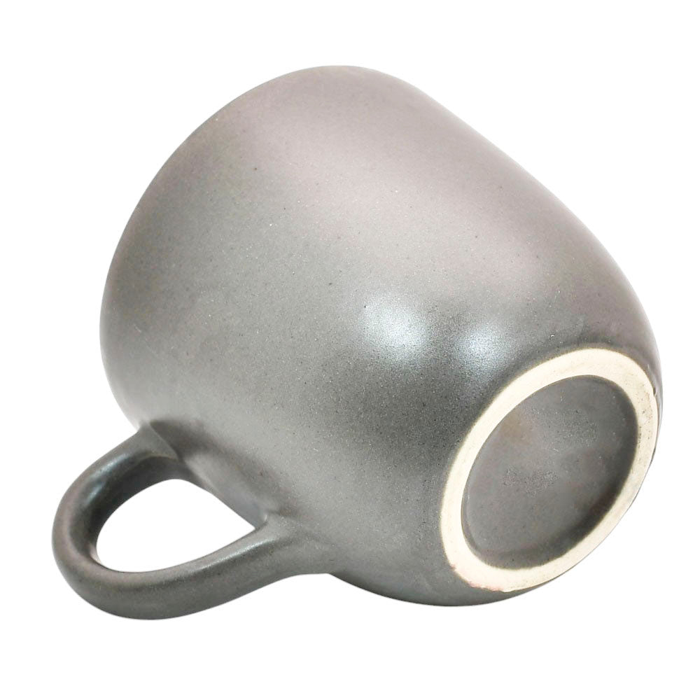 Mango Homes Simple & Elegant Grey Ceramic Cup (PACK OF 2)