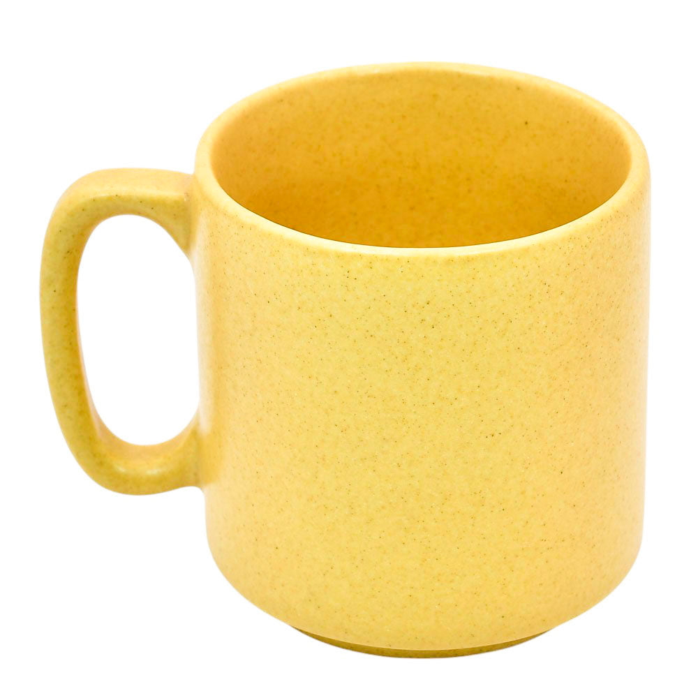 Mango Homes Sunny Yellow Ceramic Cup (PACK OF 2)