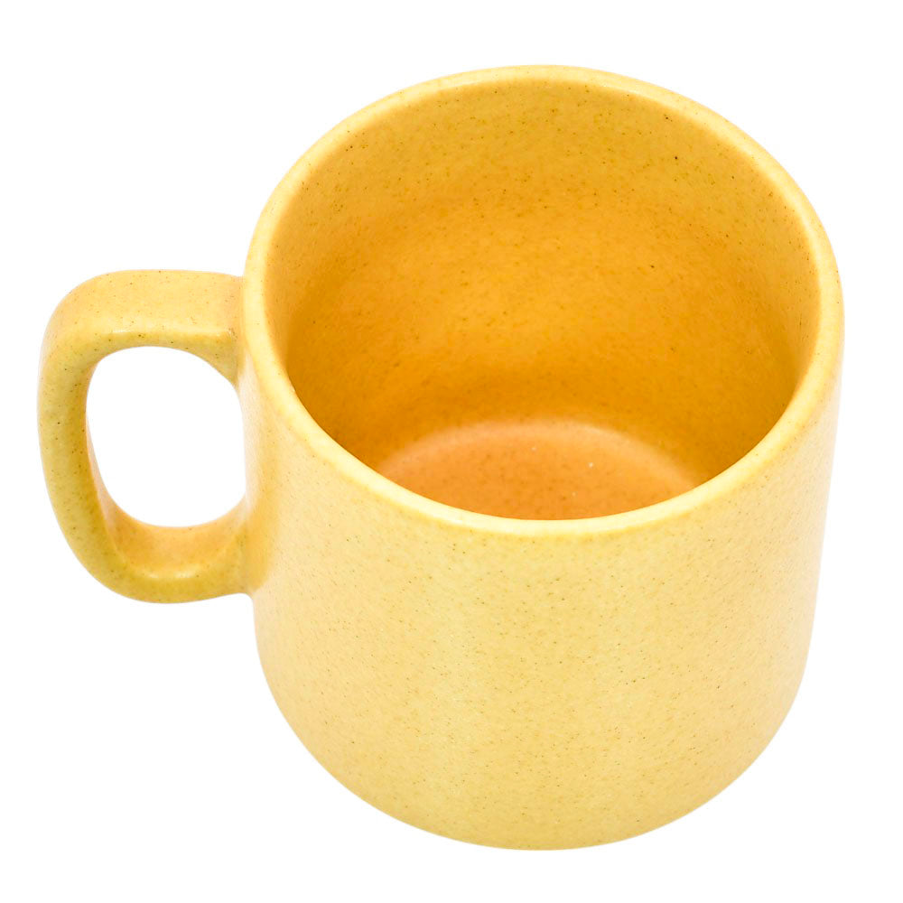 Mango Homes Sunny Yellow Ceramic Cup (PACK OF 2)